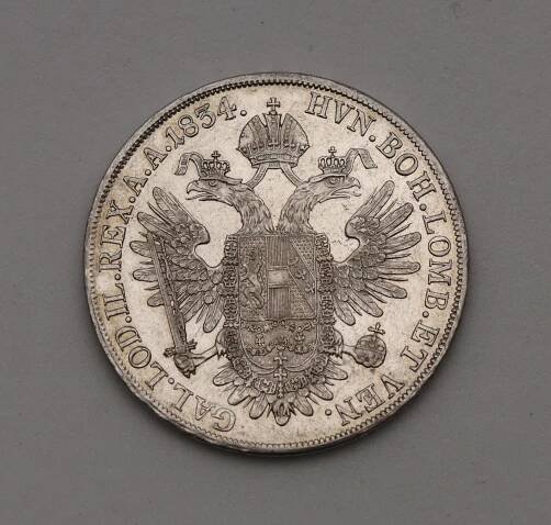 Stříbrný Konvenční Tolar 1834 A - František I.(II.) - Povedený!