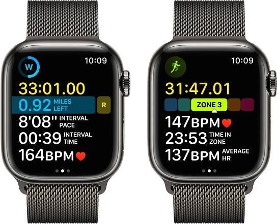 Apple Watch Series 8 45mm Cellular Grafitový nerez s grafitovým milánským tahem