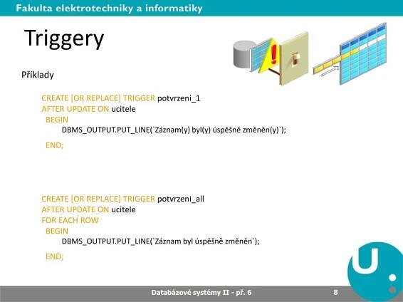 PPT - Databázové systémy II PowerPoint Presentation, free download - ID:6041471