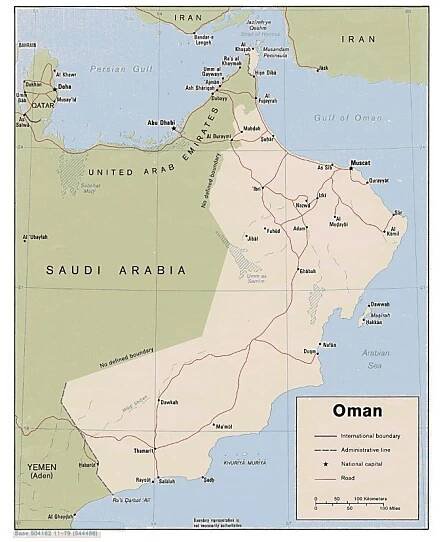 Maps of Oman | Collection of maps of Oman | Asia | Mapsland | Maps of the World