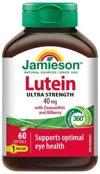Jamieson Lutein se zeaxantinem a borůvkami 60 kps.
