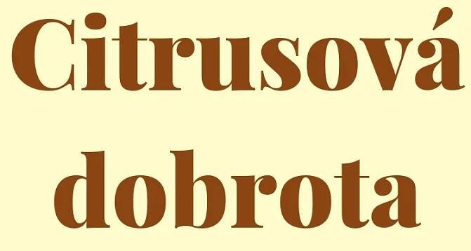 Citrusová dobrota