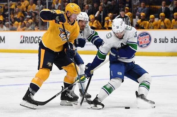 NHL: Vancouver Canucks at Nashville Predators