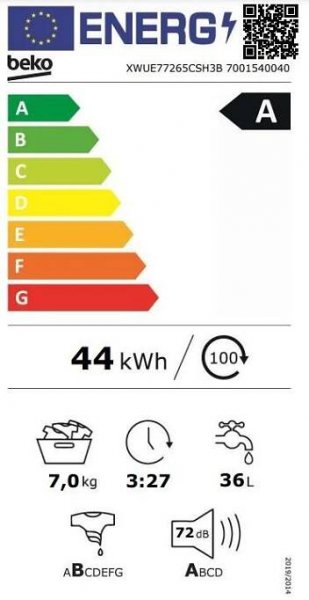 BEKO XWUE77265CSH3B