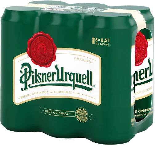 Pilsner Urquell pivo světlý ležák MP 6×0,5l plech