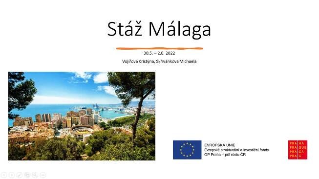 Zahraniční stáže - MŠ Blatenská