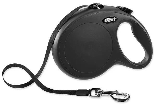 Vodítko Flexi Classic New páska L čierne 8m