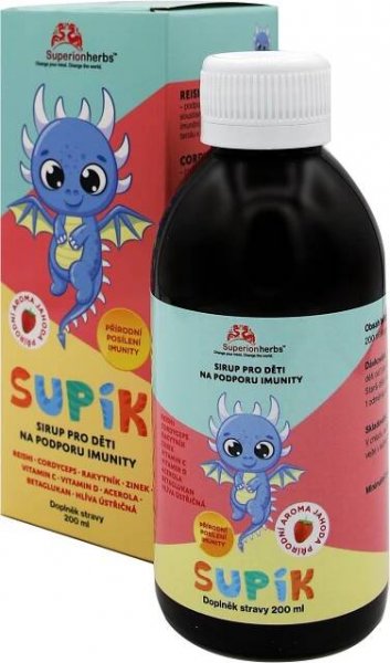 Superionherbs Supík - sirup pro děti na podporu imunity