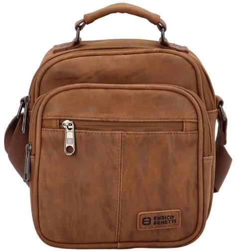 Pánská crossbody brašna camel - Enrico Benetti Douqen Camel