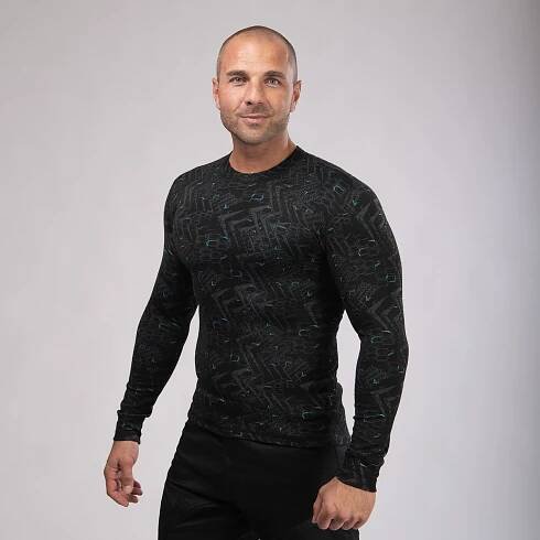 Pánské funkční triko s dlouhým rukávem DUO DESIGN