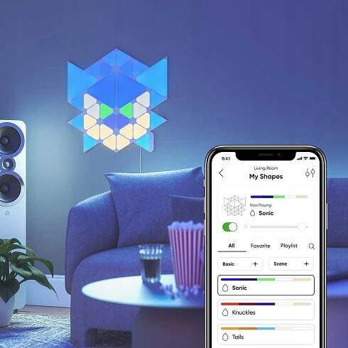 Nanoleaf Shapes Starter Kit, 32 pack - Sonic Limited Edition