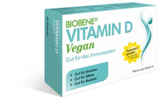 BIOBENE® Vitamín D, vegan, 60 kapslí