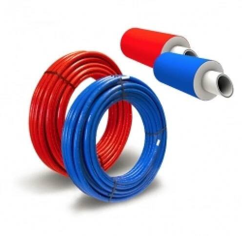 Trubka Pex/Al/Pex 16 x 2 v izolaci - modrá, červená