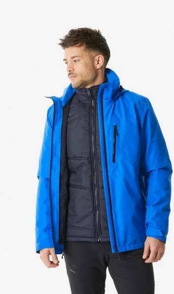 Pánská turistická nepromokavá bunda 3v1 MH 500 Mountain