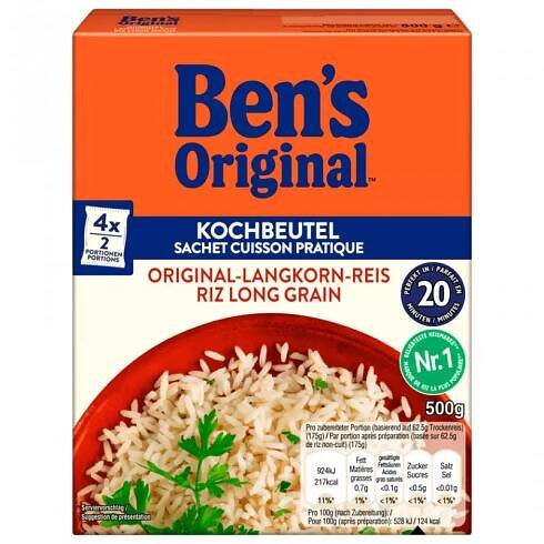 Ben's Original Top dlouhozrnná rýže v sáčku 20 minut 4x125g