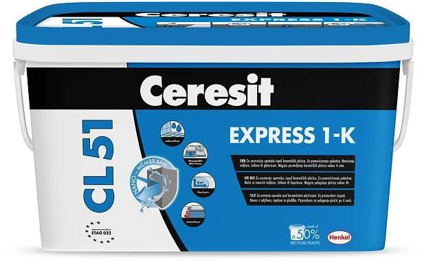 Ceresit Jednosložková hydroizolace CL 51 EXPRESS 1-K 2 kg nakoupit u OBI