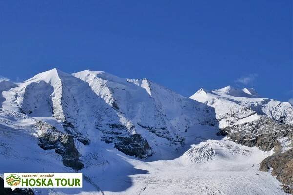 Piz Palü (3900 m) a horské vrcholy okolo hory Bernina | CK HOŠKA TOUR