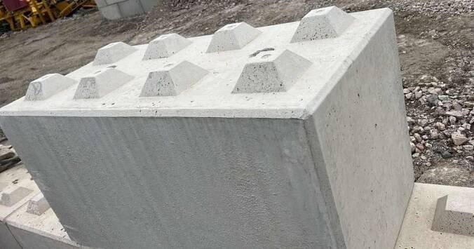 Betonové kostky bloky lego tvárnice Betonbloky Opěrný blok  - foto 1
