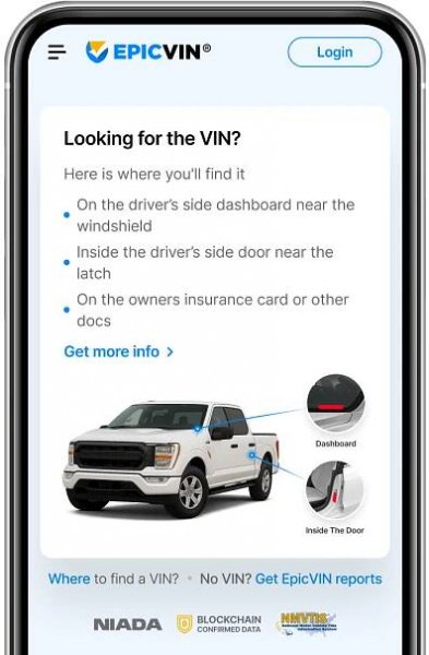 Find your VIN number