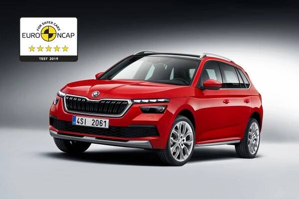 Nejlepší hodnocení v podobě pěti hvězd v nárazovém test Euro NCAP pro model ŠKODA KAMIQ