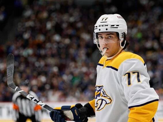 Measuring the concern level for Unsigned RFA Luke Evangelista and Nashville Predators