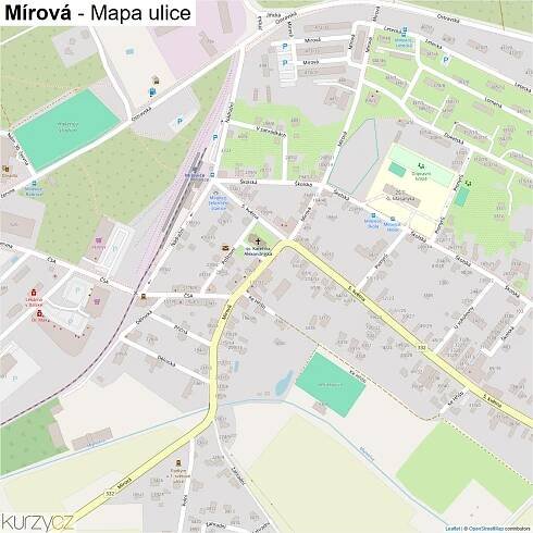 Mírová - mapy | Kurzy.cz