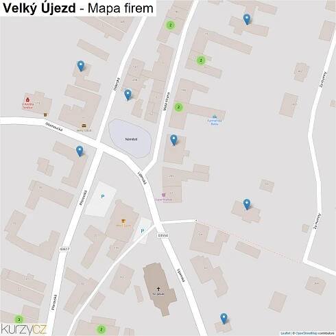 Velký Újezd - mapy | Kurzy.cz