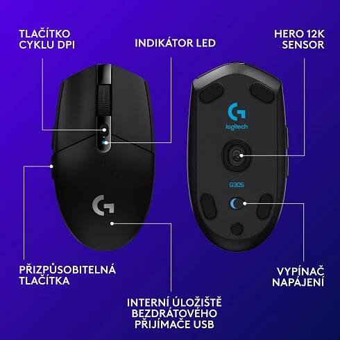 Logitech G305 černá