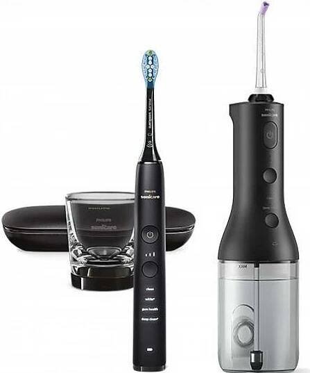 Elektrický zubní kartáček Sada Philips Sonicare DiamondClean 9000 HX3866/43 kartáček + irigátor