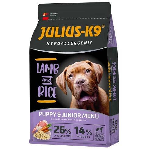 Julius-K9 Hypoallergenic Puppy & Junior - Lamb & Rice 12 kg