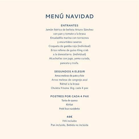 Menús de Navidad – La Sastrería