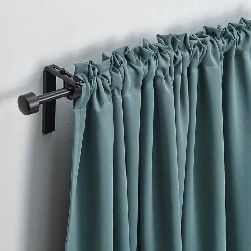 IKEA MAJGULL Zatemňovací závěsy 145x300 šedotyrkysové Způsob zavěšení páska
