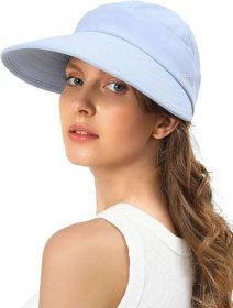 Sun Hats for Womens Wide Brim Visor UV Protection Dual Purpose Hat for Beach Summer Packable Hat