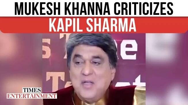 Mukesh Khanna Criticizes Kapil Sharma