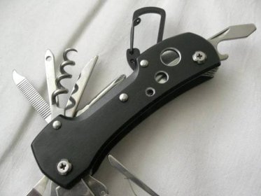 Kapesní nůž - BEAVER STAINLESS s karabinou - nový - TOP stav - Vojenské sběratelské předměty