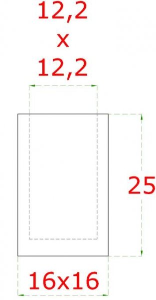 Ukončení na jokl (12x12mm), broušená nerez K320 /AISI304 » polsvat.cz