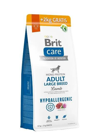Brit Care Adult Large Breed Lamb & Rice 12 kg+2 kg