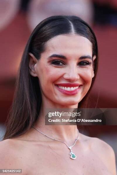 Francesca Chillemi attends the "Il Signore Delle Formiche" red carpet at the 79th Venice International Film Festival on September 06, 2022 in Venice,...