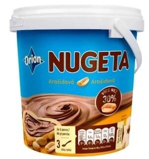 Arašídová pomazánka Orion NUGETA 1 kg - VELKÉ balení