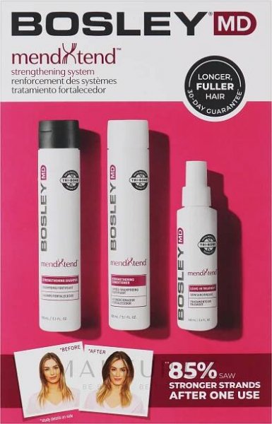 Bosley MendXtend (shm/150ml + cond/150 + treatm/100ml) - Sada pro posílení a výživu vlasů
