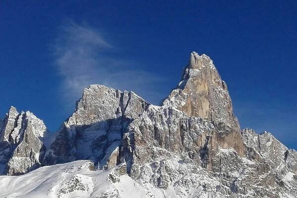 Passo Rolle in winter