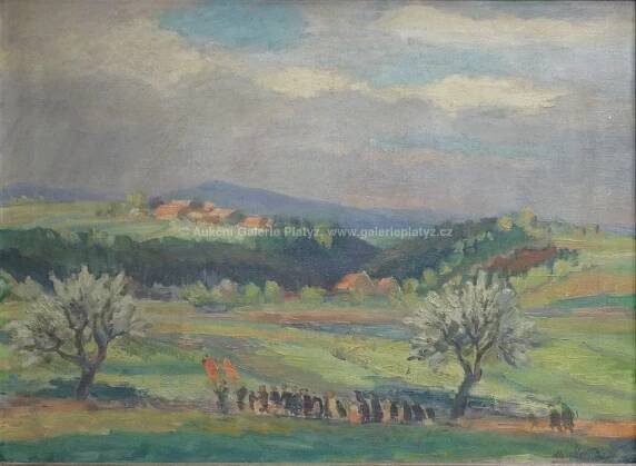Alois Moravec / Procesí - detail aukce « Aukce « Aukční Galerie Platýz