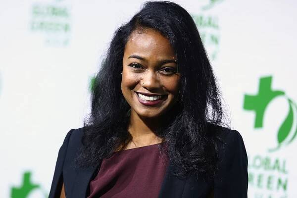 FILE - In this Feb. 18, 2015, file photo, Tatyana Ali arrives at the Global Green USA's 12th Annual Pre-Oscar Party at the Avalon Hollywood in Los Angeles. People magazine reported on July 17, 2016, that Ali married Stanford professor Vaughn Rasberry in Beverly Hills, Calif. (Photo by John Salangsang/Invision/AP, File)