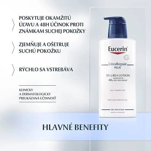 Eucerin UreaRepair PLUS Telové mlieko 5% Urea 400 ml