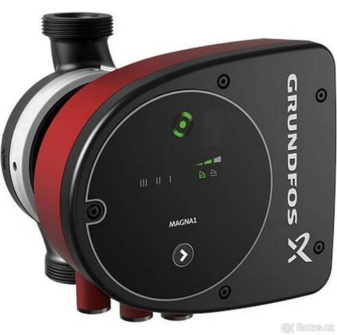 Nabízím 2 ks zánovní oběhové čerpadla Grundfos MAGNA1 32-40 180. Vhodné k cirkulaci kapalin v topných soustavách s proměnným průtokem, u nichž je žádoucí optimalizovat nastavení provozního bodu čerpadla. cena 5800/ks - InzerceTrinec.cz