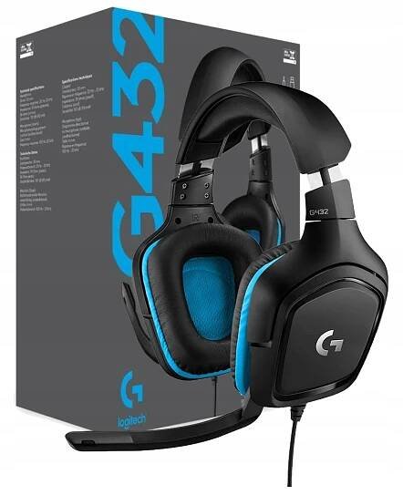 SLUCHÁTKA LOGITECH G432 HERNÍ S MIKROFONEM SURROUND SOUND 7.1 DTS