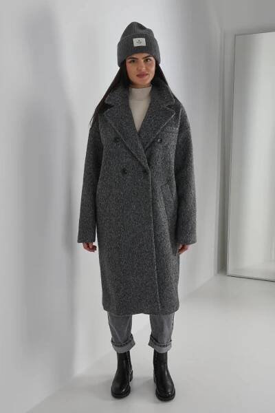 ŠEDÝ OVERSIZE KABÁT Vero Moda