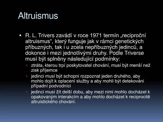 PPT - Altruismus u zvířat PowerPoint Presentation, free download - ID:4374452