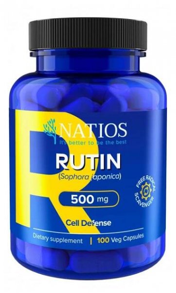 NATIOS Rutin, 500 mg, 100 veganských kapslí