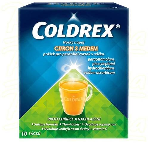 Coldrex Horký nápoj Citr.med 750/10/60mg scc.10 II